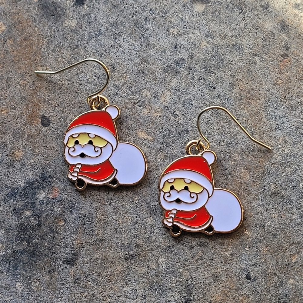 Santa Christmas Earrings